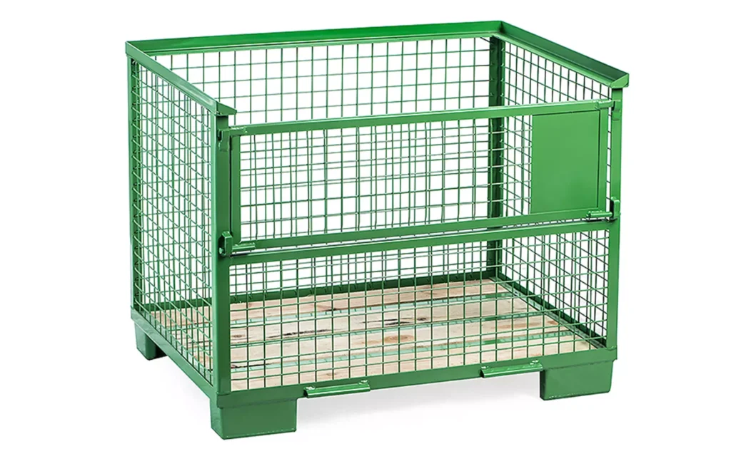 Gitterbox 835x1240x970 Drzwiczki Pojedyncze w zielonym kolorze