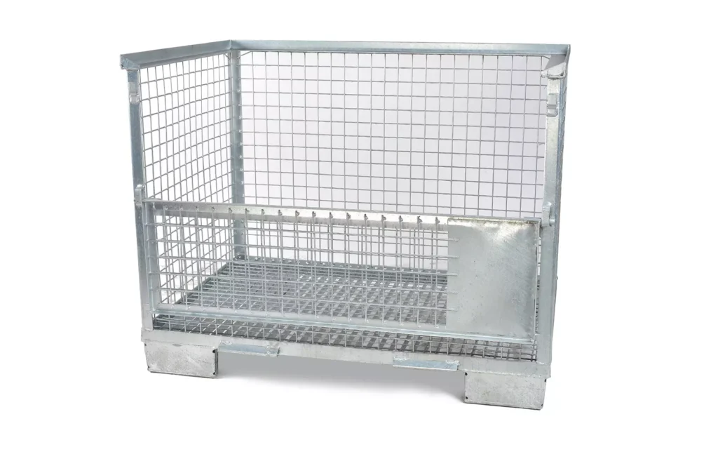 Gitterbox Ocynkowany 835x1240x970 Drzwiczki Pojedyncze otwarte drzwiczki